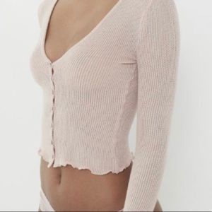 NWOT OUT FROM UNDER BENNY LONG SLEEVE TOP